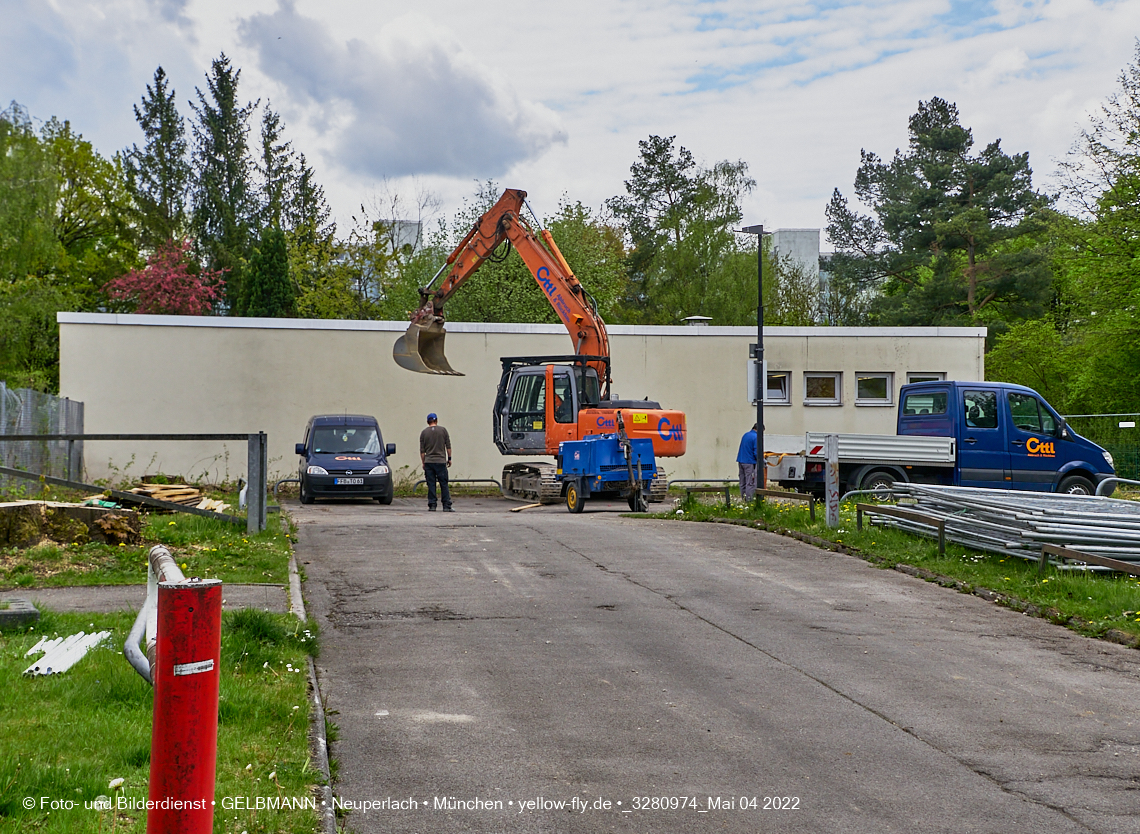 04.05.2022 - Baustelle am Haus für Kinder in Neuperlach